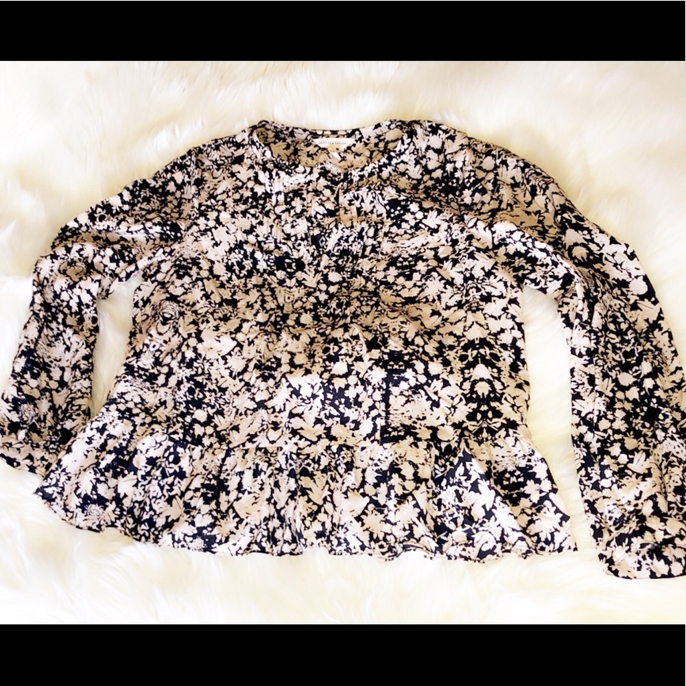 🆕REBECCA TAYLOR Silk Potpourri Paisley Ruffle Top - Picture 8 of 8